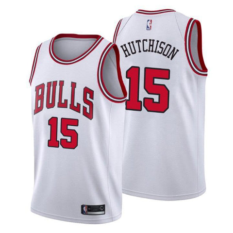 Chicago Bulls Chandler Hutchison Association White Jersey