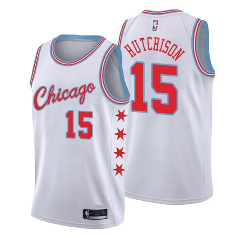 Chicago Bulls Chandler Hutchison City Edition White Jersey