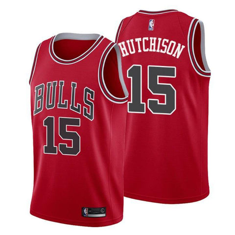 Chicago Bulls Chandler Hutchison Icon Edition Red Jersey