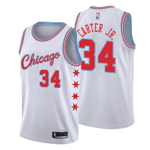 Chicago Bulls Wendell Carter Jr. City Edition White Jersey