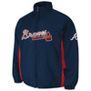 Atlanta Braves Majestic Triple Climate 3-In-1 On-Field Jacket - Navy