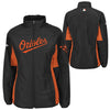 Baltimore Orioles Majestic Women's Authentic Collection Double Climate Full Zip Jacket - Black