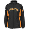 Pittsburgh Pirates Majestic Women's Authentic Collection Double Climate Full Zip Jacket - Black