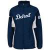 Detroit Tigers Majestic Women's Authentic Collection Double Climate Full Zip Jacket - Navy