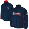 Atlanta Braves Majestic Triple Climate 3-In-1 On-Field Jacket - Navy