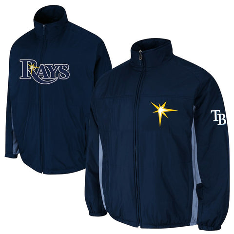 Tampa Bay Rays Majestic Triple Climate 3-In-1 On-Field Jacket - Navy