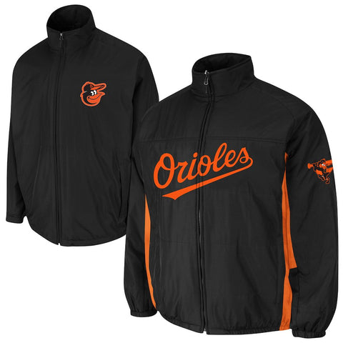 Baltimore Orioles Majestic Triple Climate 3-In-1 On-Field Jacket - Black