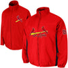 St. Louis Cardinals Majestic Triple Climate 3-In-1 On-Field Jacket - Red