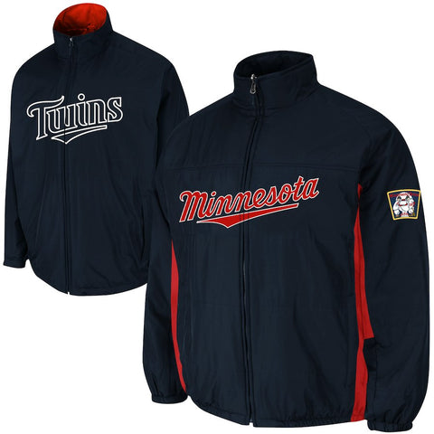 Minnesota Twins Majestic Triple Climate 3-In-1 On-Field Jacket - Navy