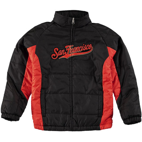 Majestic San Francisco Giants Youth Authentic Collection Double Climate Full Zip Jacket - Black