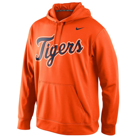 Detroit Tigers Men's KO Wordmark Perfomance Hoodie - Orange