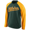 Oakland Athletics Men's Fleece Crew Performance Sweatshirt - Green