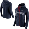 Atlanta Braves Women's Blended Full Zip Hoodie - Navy