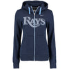 Tampa Bay Rays Women's Blended Full Zip Hoodie - Navy