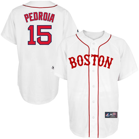 Dustin Pedroia Boston Red Sox Majestic Alternate Replica Player Jersey - White