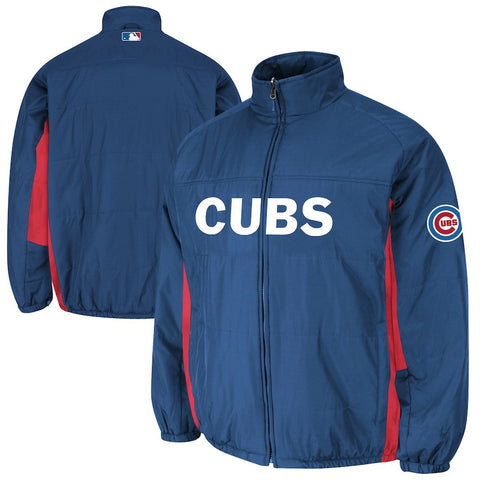 Chicago Cubs Majestic Double Climate Full-Zip Jacket - Royal
