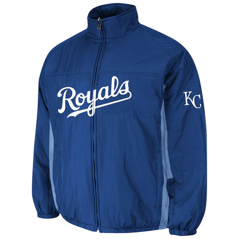 Kansas City Royals Majestic Double Climate Full-Zip Jacket - Royal