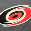 Old Time Hockey Carolina Hurricanes Grant Lace Primary Logo Crew Sweatshirt - Charcoal