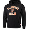 Baltimore Orioles Stitches Fastball Fleece Pullover Hoodie - Black
