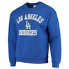 Stitches Los Angeles Dodgers Warning Track Crewneck Sweatshirt - Royal Blue