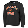 Stitches Baltimore Orioles Warning Track Crewneck Sweatshirt - Black