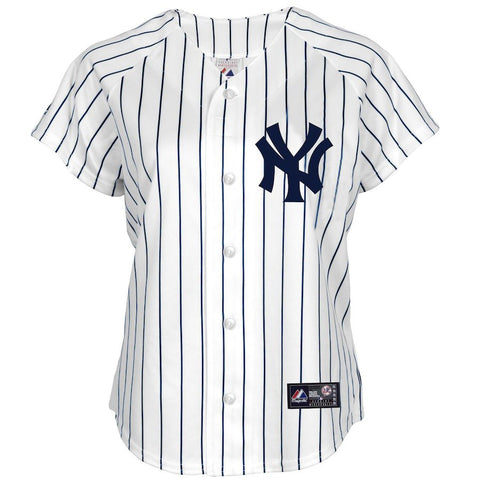 Majestic New York Yankees Women's Plus Size Replica Home White Jersey