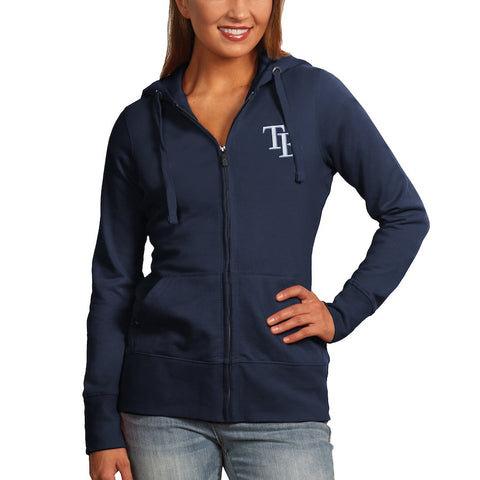 Tampa Bay Rays Antigua Women's Full-Zip Hoodie - Navy