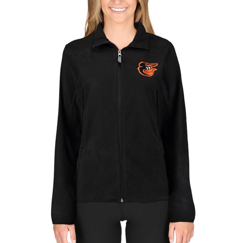 Antigua Baltimore Orioles Women's Ice Full Zip Jacket - Black