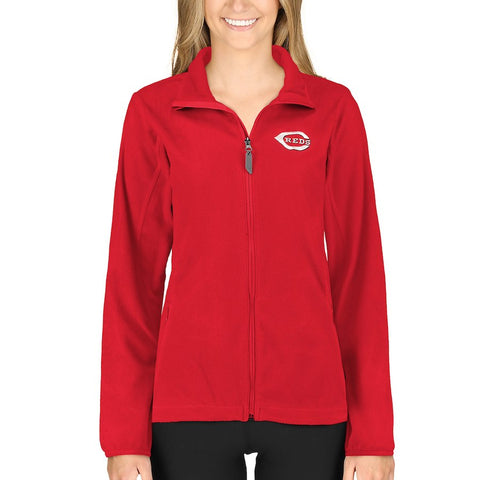Antigua Cincinnati Reds Women's Ice Full Zip Jacket - Red