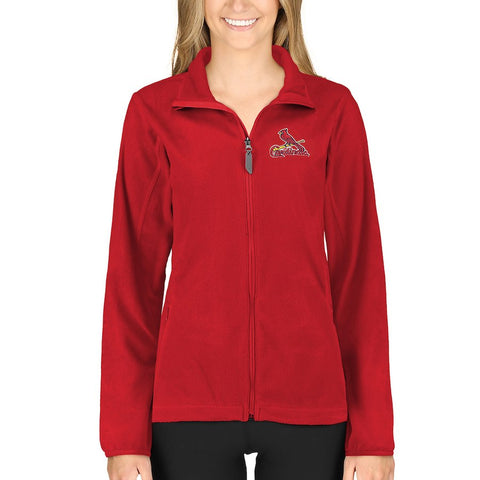 Antigua St. Louis Cardinals Women's Ice Full Zip Jacket - Red