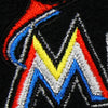 Antigua Miami Marlins Ice Polar Fleece Quarter Zip Jacket - Black