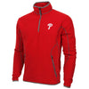 Antigua Philadelphia Phillies Quarter Zip Ice Polar Fleece Jacket - Red