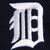 Antigua Detroit Tigers Quarter Zip Ice Polar Fleece Jacket - Navy Blue