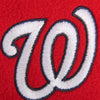 Antigua Washington Nationals Ice Polar Fleece Quarter Zip Pullover Jacket - Red