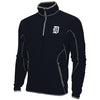 Antigua Detroit Tigers Quarter Zip Ice Polar Fleece Jacket - Navy Blue