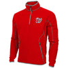 Antigua Washington Nationals Ice Polar Fleece Quarter Zip Pullover Jacket - Red