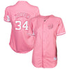 Majestic Bryce Harper Washington Nationals Youth Girls Batting Practice Player Jersey - Pink