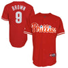 Domonic Brown Philadelphia Phillies Youth #9 Majestic Replica Jersey - Red