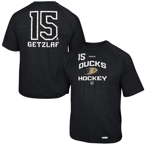 Ryan Getzlaf Anaheim Ducks Reebok No. 15 Locker Status Name & Number Speed Wick T-Shirt - Black