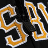 Stitches Pittsburgh Pirates Colorblocked Full Zip Track Jacket - Black/Gold