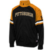 Stitches Pittsburgh Pirates Colorblocked Full Zip Track Jacket - Black/Gold