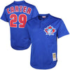 1997 Joe Carter Toronto Blue Jays Mitchell & Ness Cooperstown Mesh Batting Practice Jersey - Royal