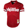 Mitchell & Ness Lenny Dykstra Philadelphia Phillies Cooperstown Collection Mesh Batting Practice Jersey - Red