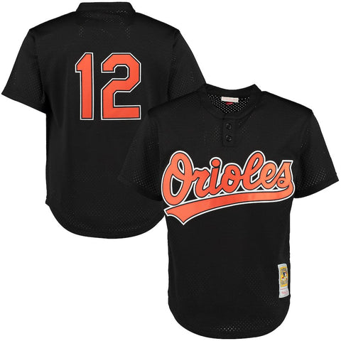 Roberto Alomar Baltimore Orioles Mitchell & Ness Cooperstown Mesh Batting Practice Jersey - Black