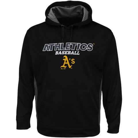 Oakland Athletics Majestic Men's Big & Tall Rookie Phenom Synthetic Hoodie - Black