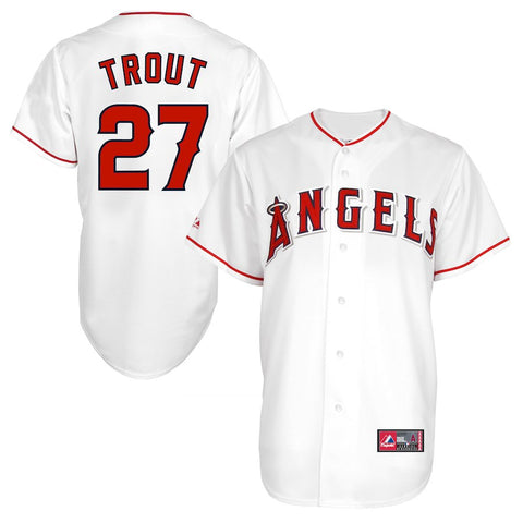 Mike Trout Los Angeles Angels Majestic Big & Tall Replica Player Baseball Jersey - White