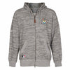 Miami Marlins Majestic Authentic Collection Clubhouse Full-Zip Hoodie - Heather Gray