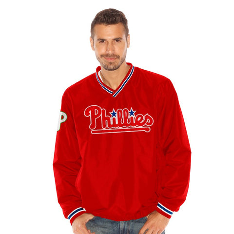 Philadelphia Phillies Stop and Go Pullover Jacket - Red