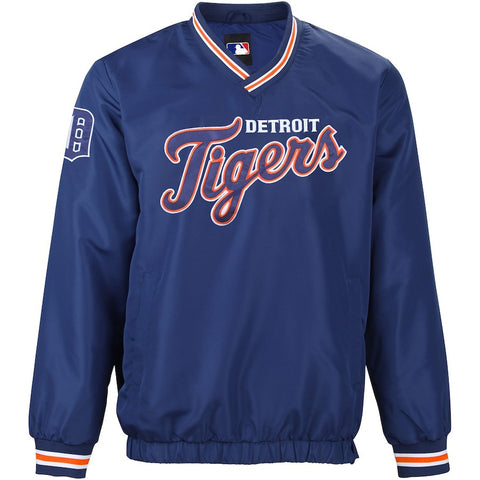 Detroit Tigers Stop and Go Pullover Jacket - Navy Blue