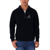 Atlanta Braves '47 Cross Check Quarter-Zip Pullover Sweatshirt - Navy